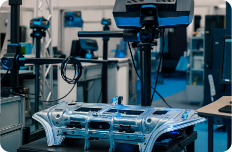 Blue light 3d scanning
