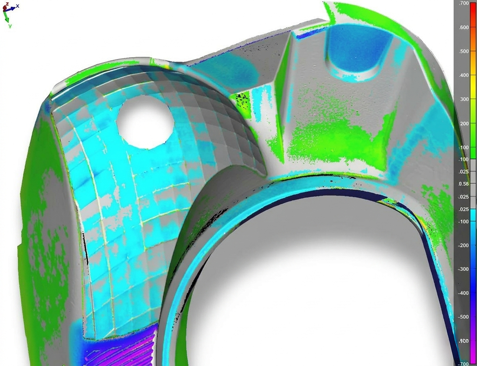 Inspection of a Complex Headlight